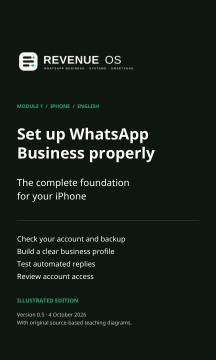 Cover of the Set up WhatsApp Business guide